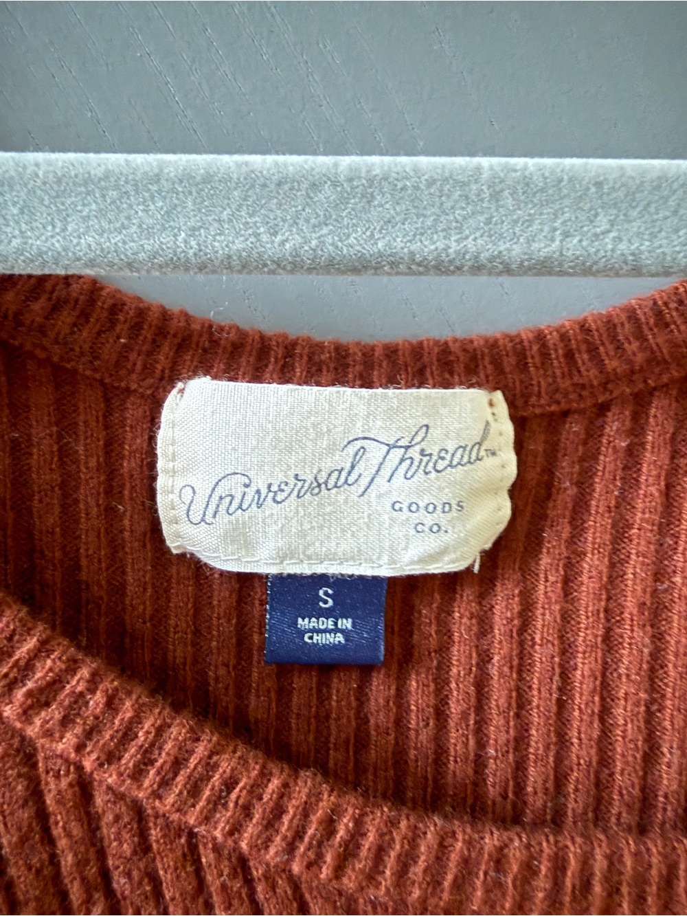 Universal Thread Rust Ribbed Scoop-Neck Maxi Dress - Picture 3 of 3